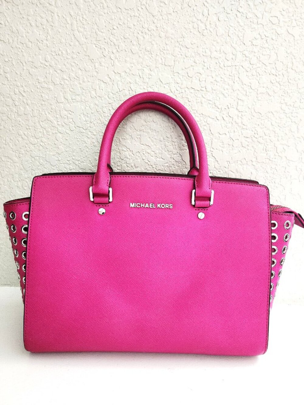 Michael Kors Pink Leather Tote Bag Purse